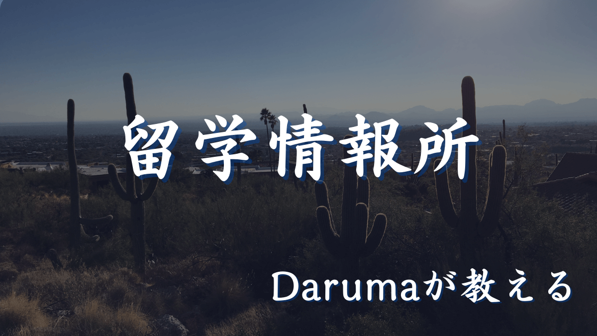Darumaが教える|留学情報所