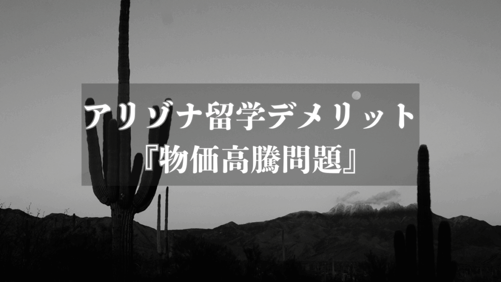 【アリゾナでの留学デメリット】『家賃が高くなってきている』